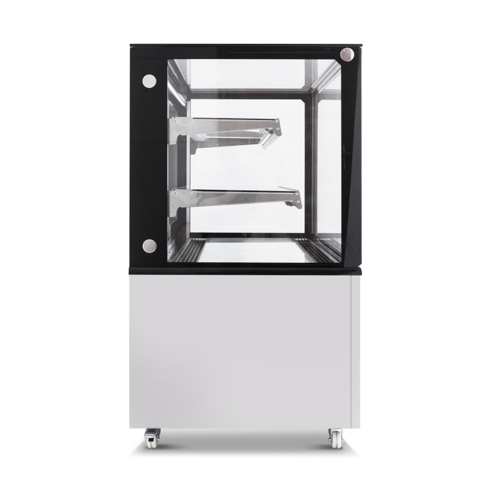 48 in. Commercial Bakery Display Case Square Glass Stainless Steel Refrigerated Bakery Display Case