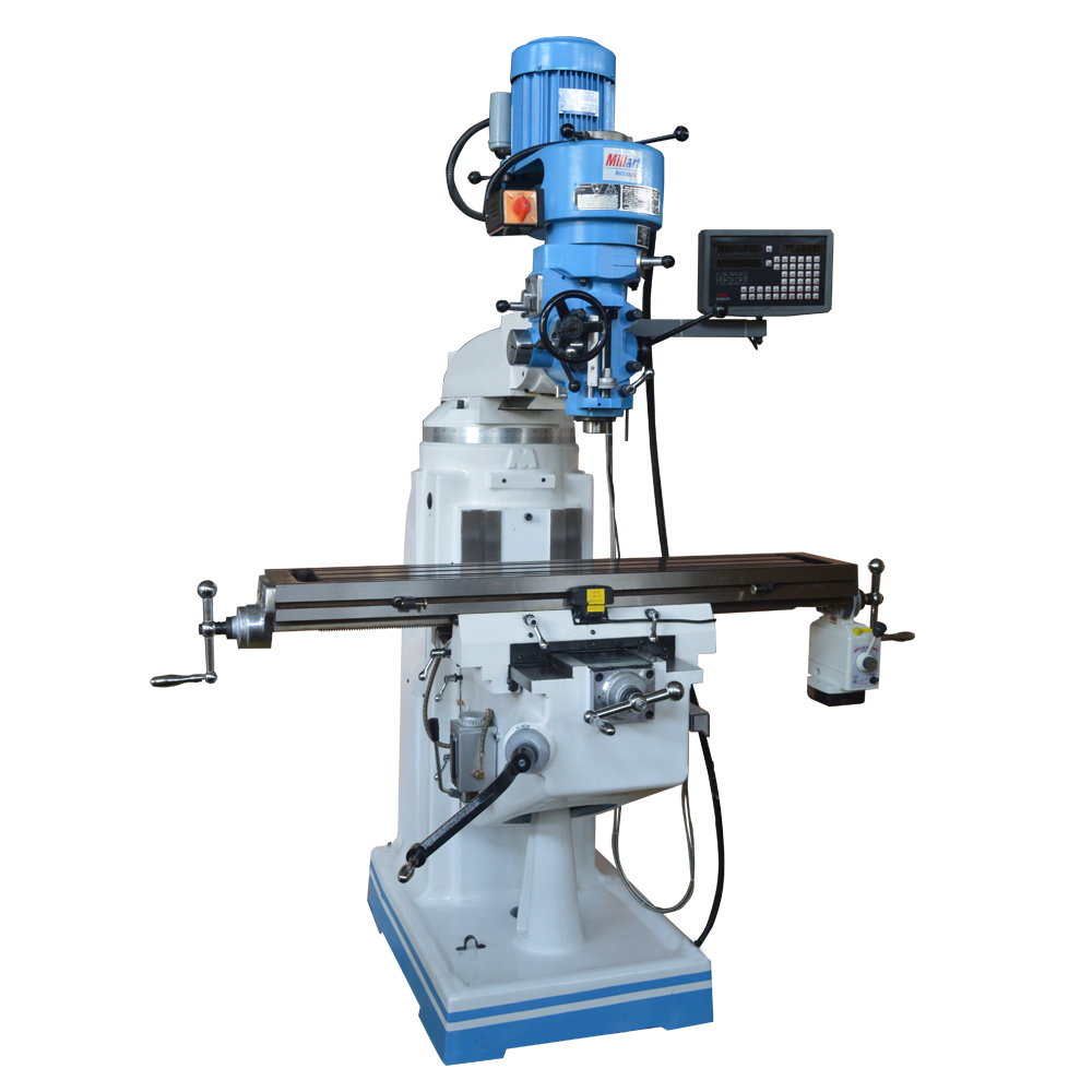 Variable Speed Vertical Turret 9″ x 49″ Drill Milling Machine with DRO