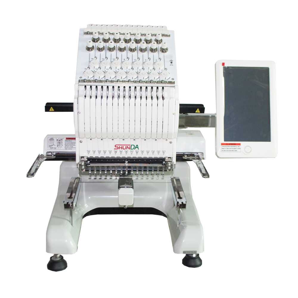 Commercial Embroidery Machine High Speed Embroidery Machine Hat Cap T-shirt Embroidery 15 Needle Single head Embroidery Machine