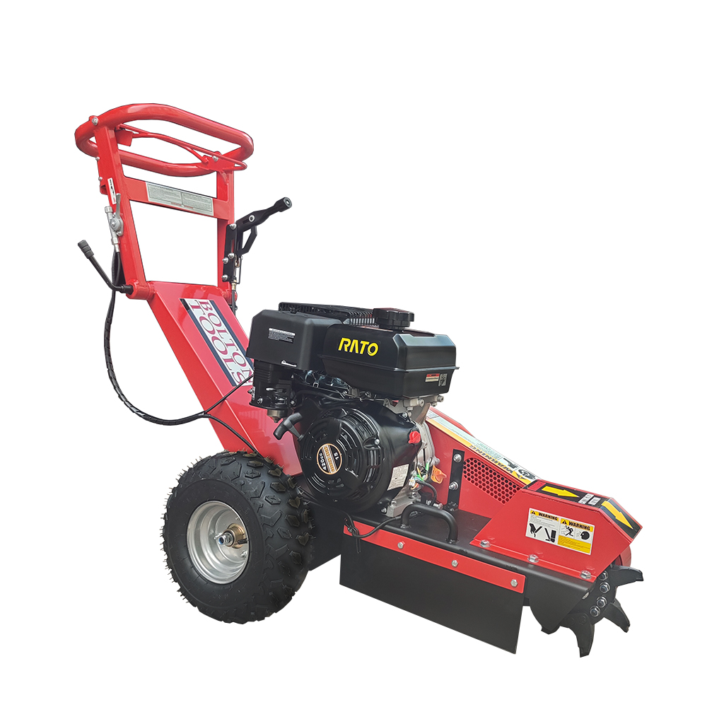 Bolton Tools 15HP Power Stump Grinder, 12″ Commercial Stump Grinder with 420cc EPA / CARB Gas Engine, Tree Grinder High Speed Carbide Blades & Drawbar