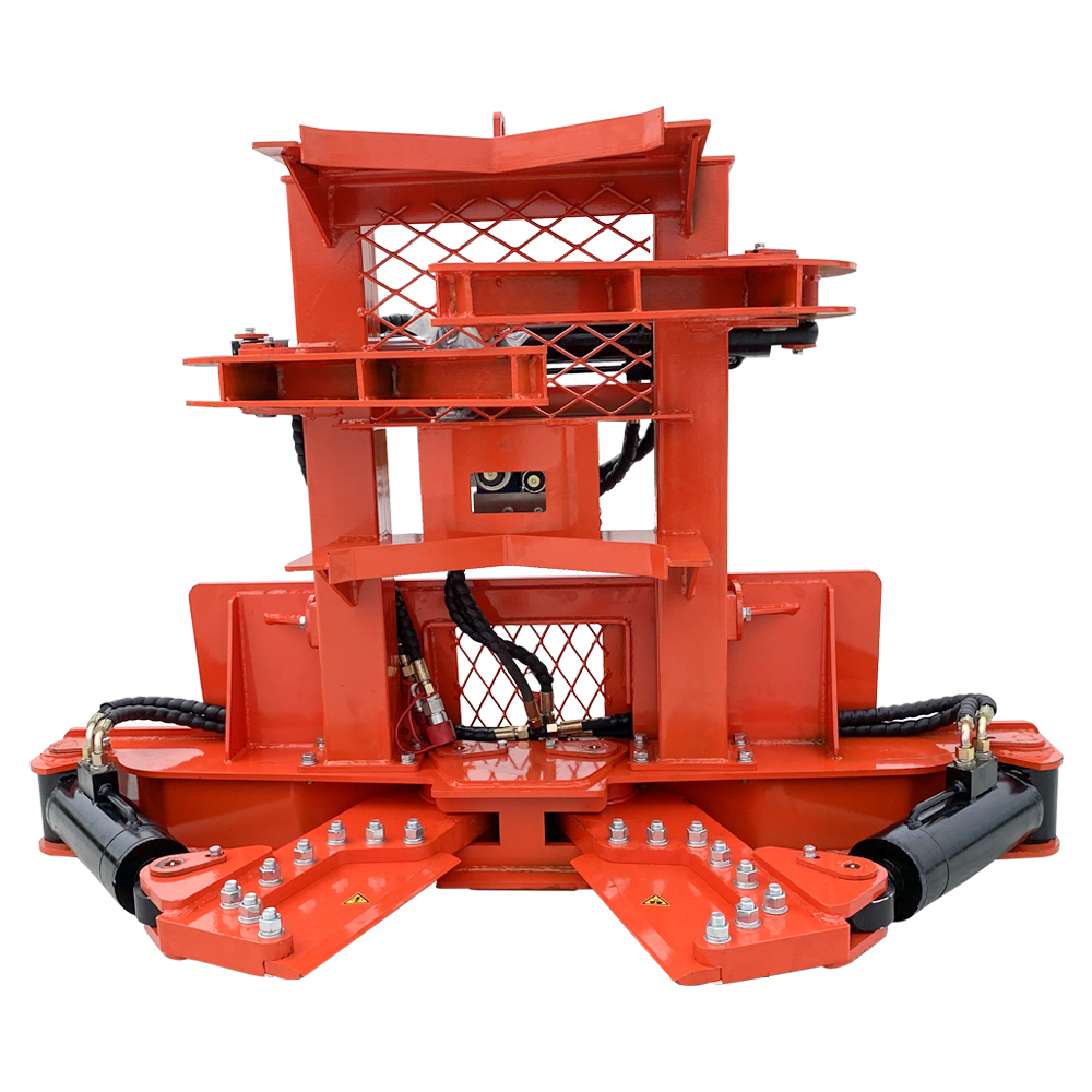 Skid Steer Tree Saw Heavy Duty Brush Cutter Skid Steer Hydra Clip Tree Shears Attachments For Skid Steers Loaders, 16~21 Mpa