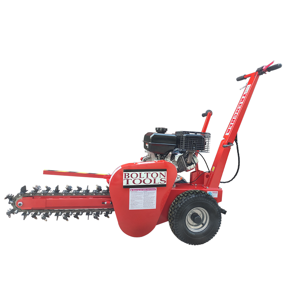 24″ Depth 15HP Chain Trenchers 420cc Gas Engine Trenching Machine with EPA CARB
