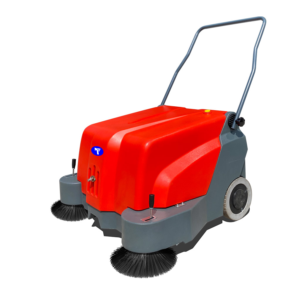 39.4″ Cleaning Path Hand-Push Floor Sweeper 11.9GAL Dustbin