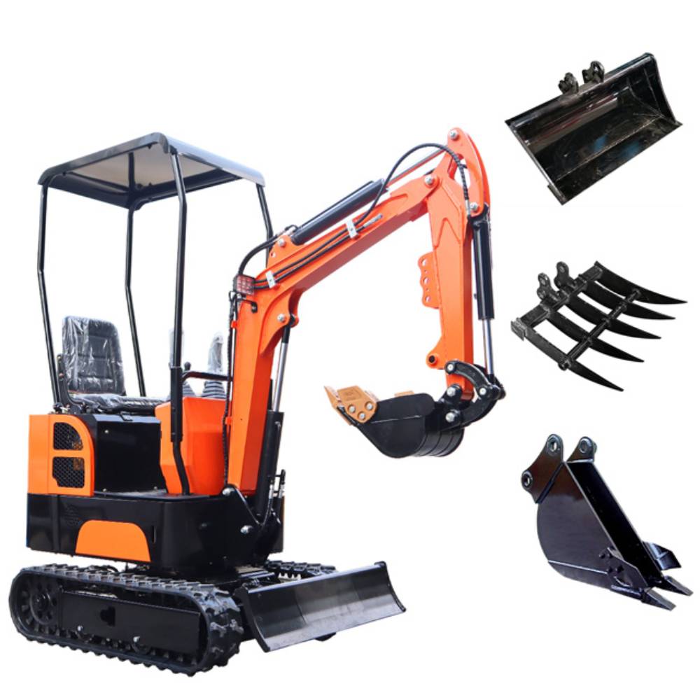 13.5 HP B&S Gas Engine Hydraulic Compact Backhoe Tracked Crawler,Mini Excavator With Three Attachments Micro Excavator Garden Machinery Mini Digger