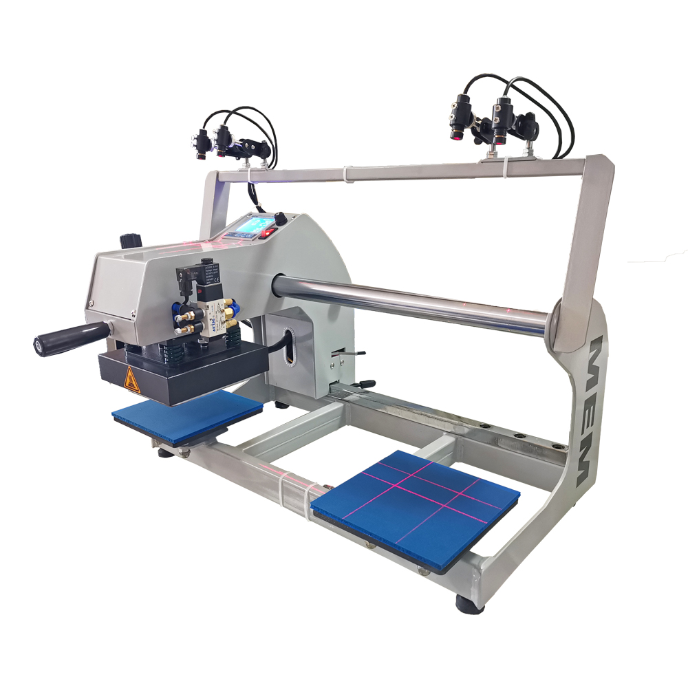 6″x6″ High Quality Double Station Label Pneumatic Include Laser Positioning System Heat Press Machine
