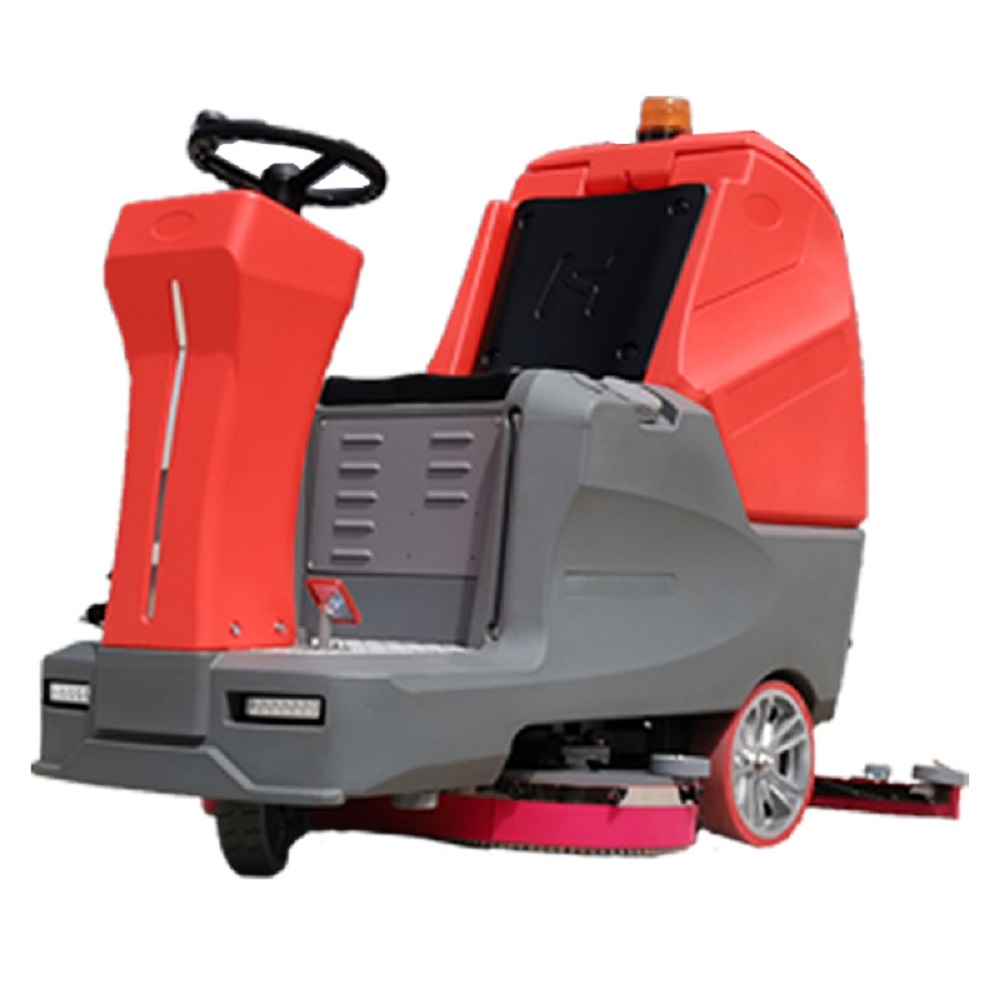 35″ 200AH Battery Ride On Floor Scrubber 36Gal Recovery Capacity