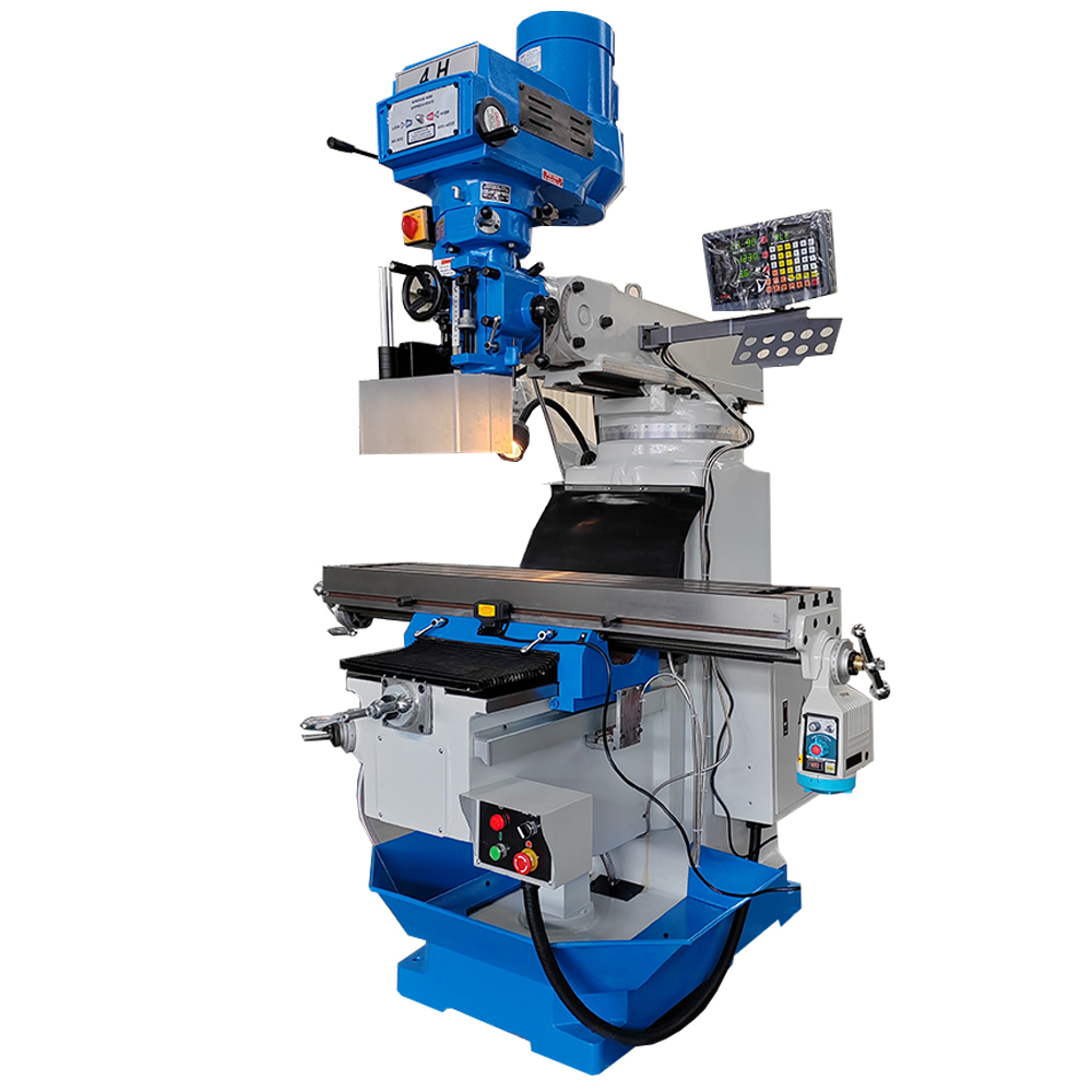 10″ x 50″ 3 HP Vertical Mill Turret Milling Machine Variable-Speed with Power Feed and 3-Axis DRO