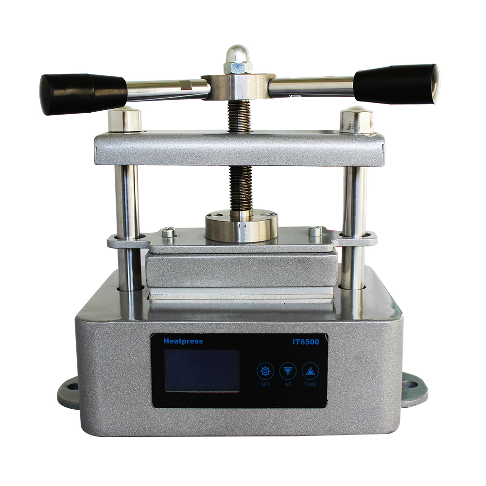 Dual Plates Heat Press Machine with Heat Plates Industrial Manual Twist Heat Press Machine 2.4″ x 4″