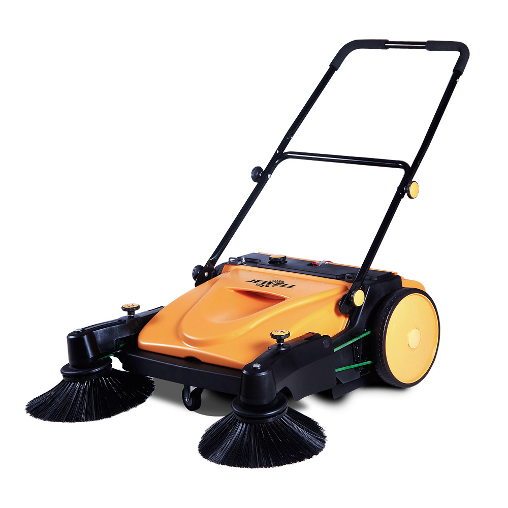 37″ Industrial manual push sweeper walk-behind floor sweeper