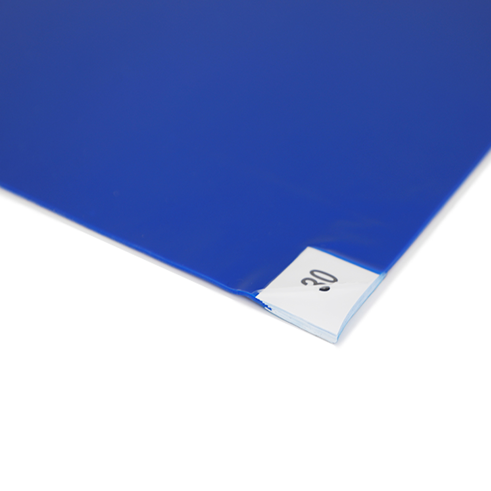 Antibacterial Clean Adhensive Mats 26 x 45″ Blue 30 Layers 4 Pack