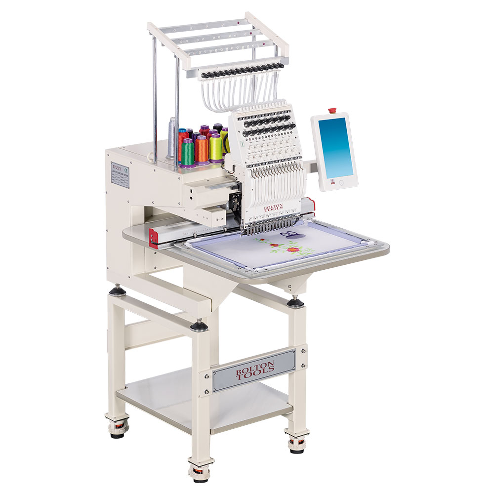 Commercial Embroidery Machine with 15 Needles and Pattern for Cap Hat T-Shirt