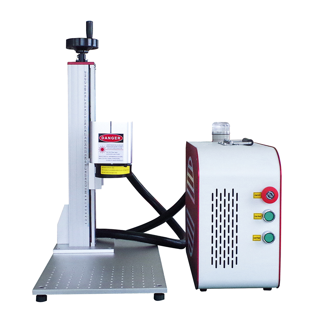 30W  Fiber Laser Marking Machine with Update JPT Split Portable Galvo Laser Marking Machine