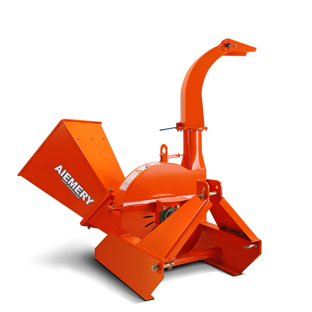 4'' Capacity PTO Wood Chipper Shredder Mulcher for 3 Point Hitch Tractor
