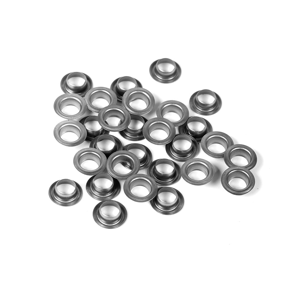 Grommet Machine Iron Flat Grommet 25/64in 40000pcs Grommets Kit for Grommet Tool, Banner and Posters for Fabric Clothes Leather Belt Punching