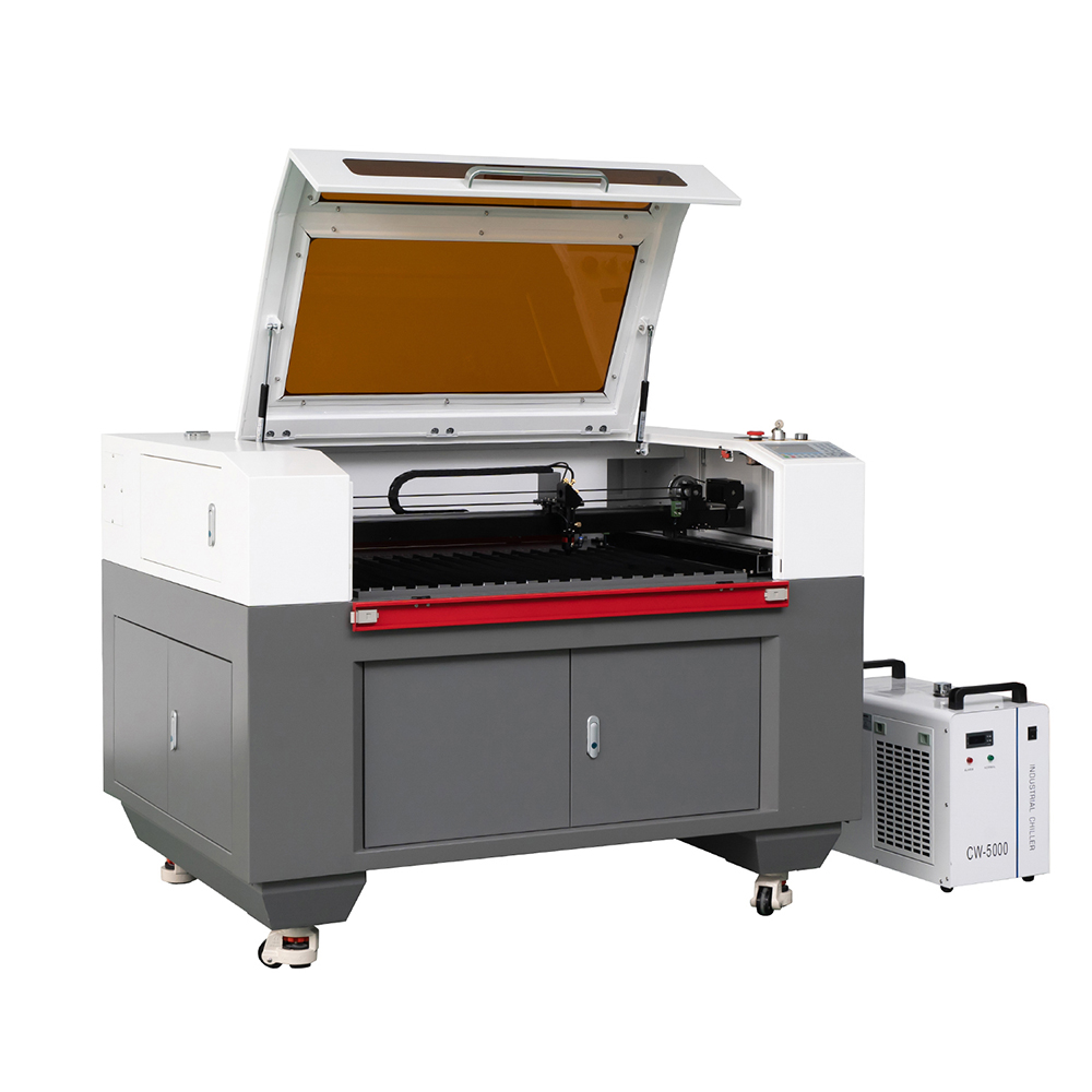 35 x 23 Inches CO2  Laser Cutting Engraving Machine For Wood Acrylic With Industry Water Chiller Compatible With LightBurn Software