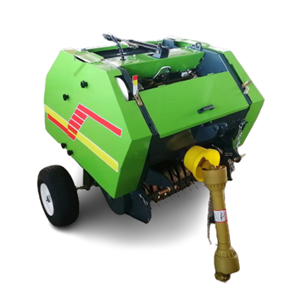 Hay Baler Mini Round Baler Hay Binding Machine Straw Baler with Twine Wrap for 15-50 HP Tractor, Hay Equipment Agriculture Machinery