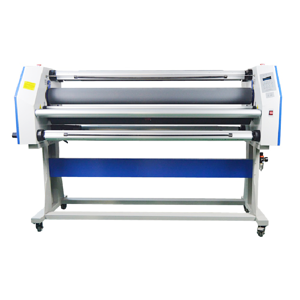67″ Full-Auto Wide Format Cold Laminator Machine Heat Assisted & Trimmer