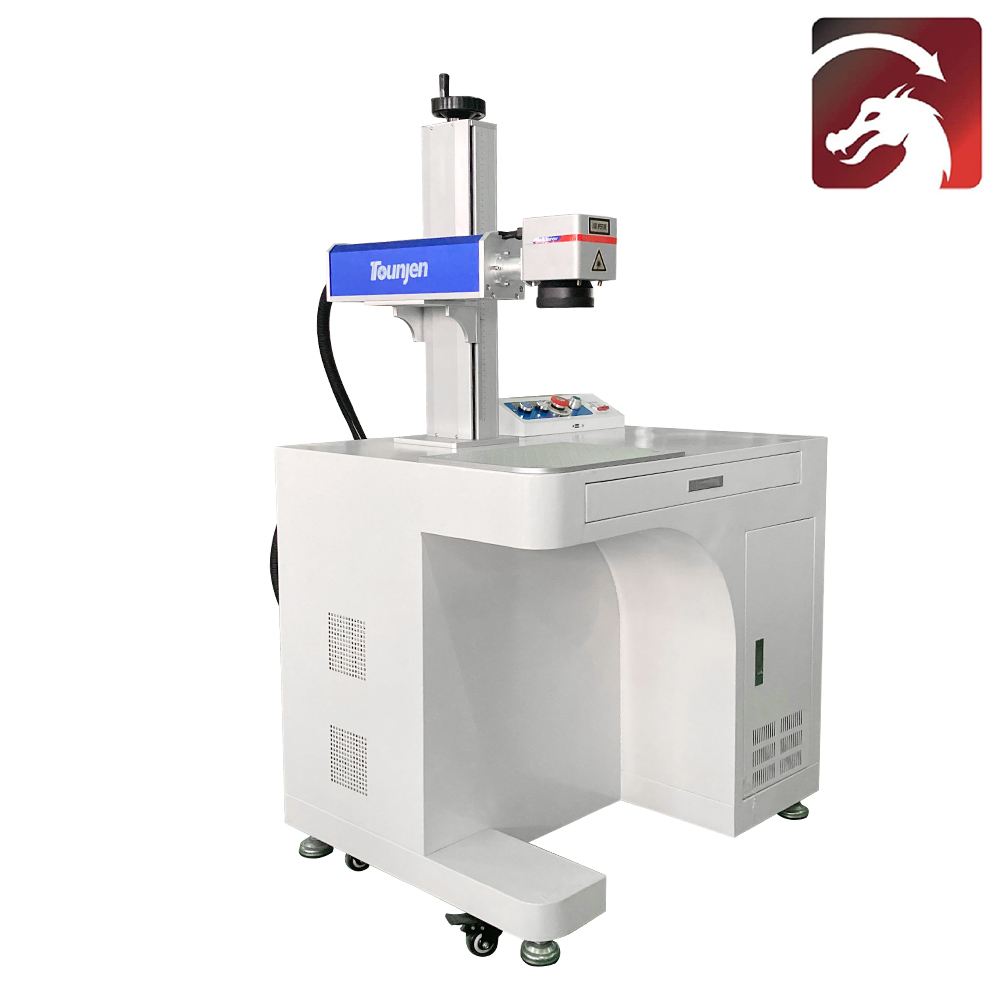 Raycus 30W Cabinet Fiber Laser Marking Machine EZ Cad FDA Certified for Metal With LightBurn Software