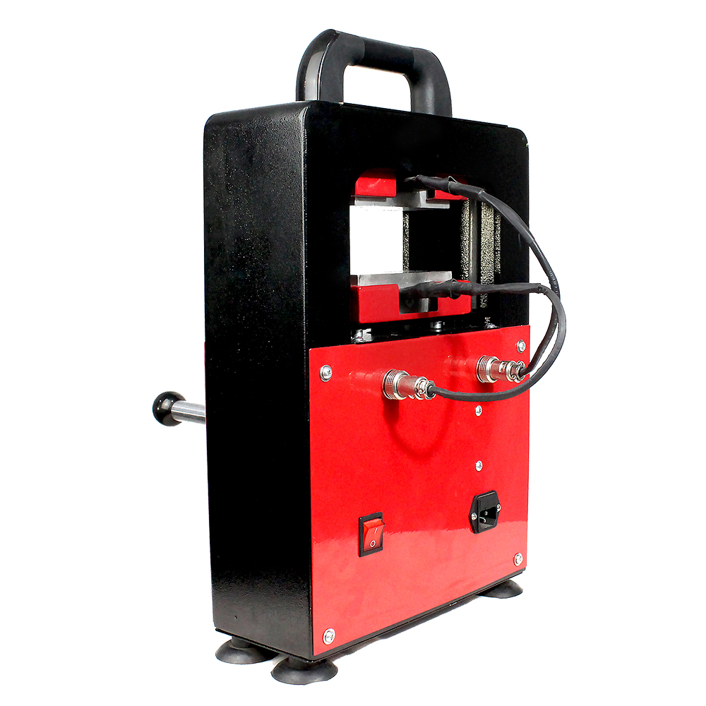 5 Ton Rosin Heat Press Machine Hydraulic Jack Rosin Press 2.4″x4.7″ Dual Heating Platen Press Machine