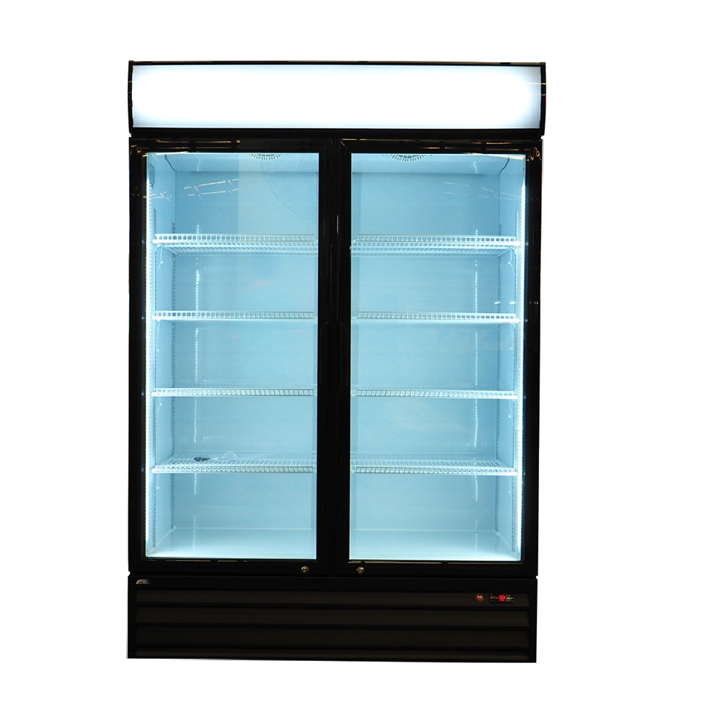 Bolton Tools 52.4″ Double Swing Door Merchandiser Refrigerator 42 Cu.ft Commercial Cooler 1189L Restaurant Refrigerators ETL DOE