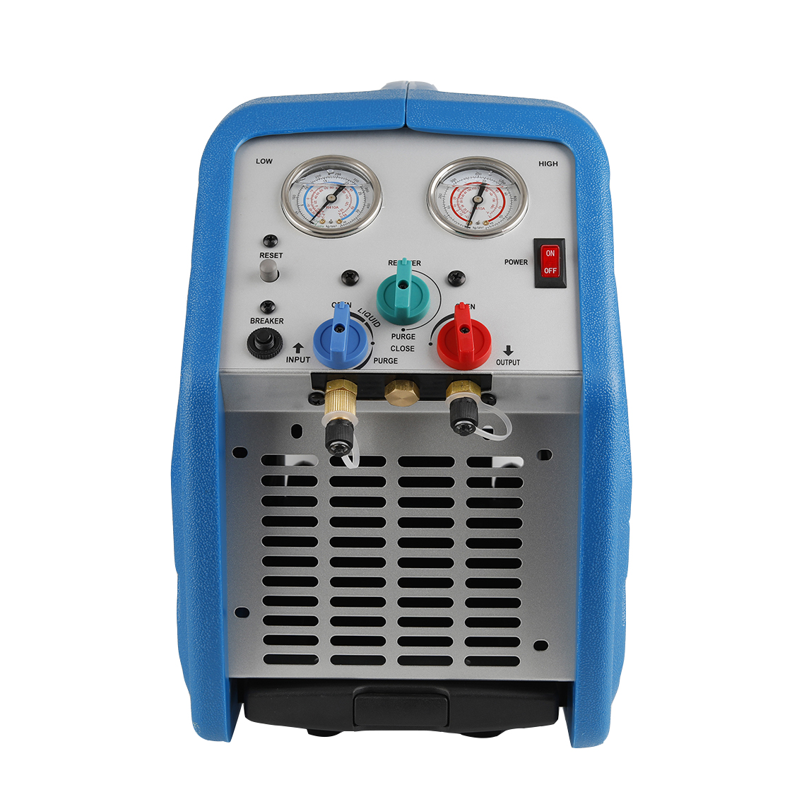 3/4 HP Portable Refrigerant Recovery Machine – 110-120V AC, Single Cylinder, 1750 RPM (For R12, R22, R134A, R410A)