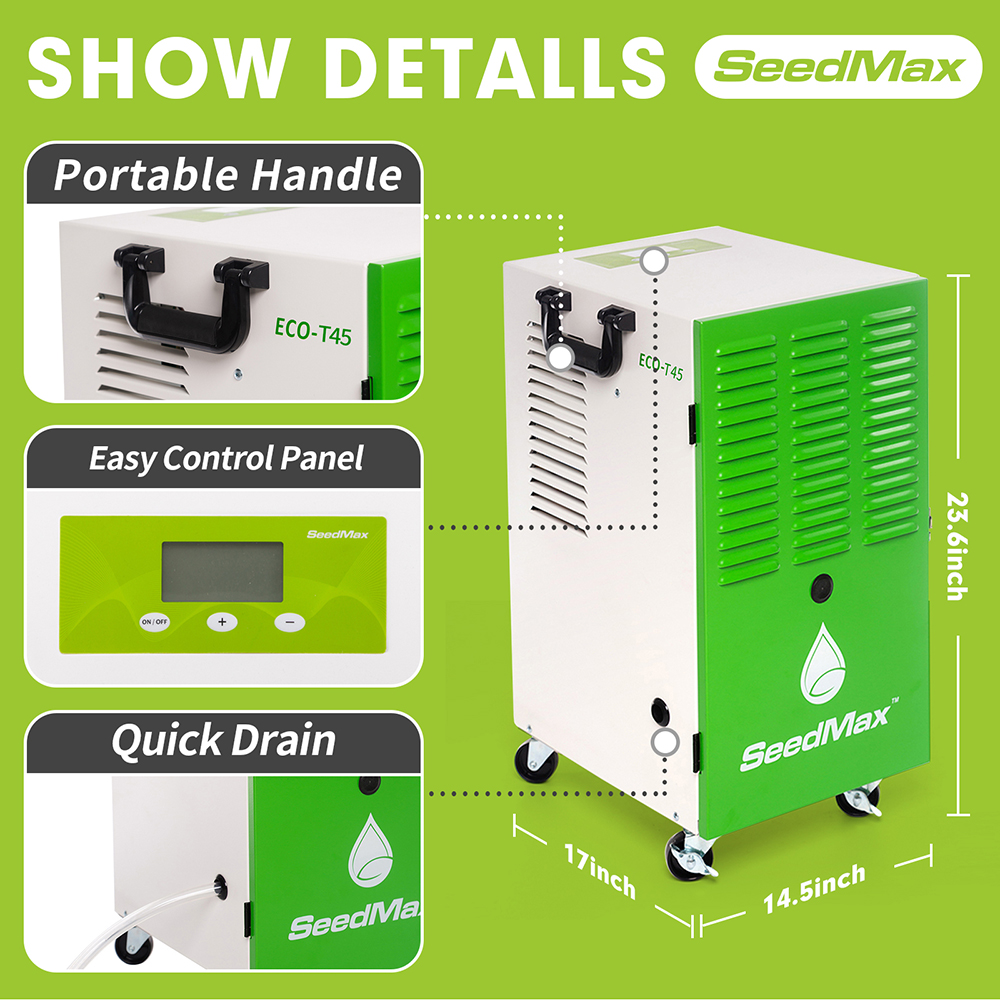 Bolton Tools Greenhouse Industrial Commercial Dehumidifier with Hose