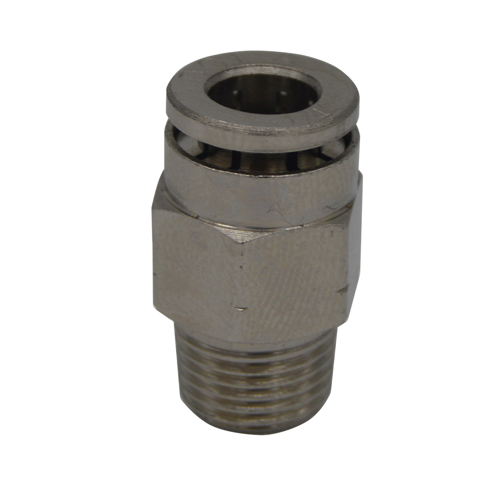 10Pcs 3/8 Od Push To Connect Air Fittings Tube Straight Air Line Union