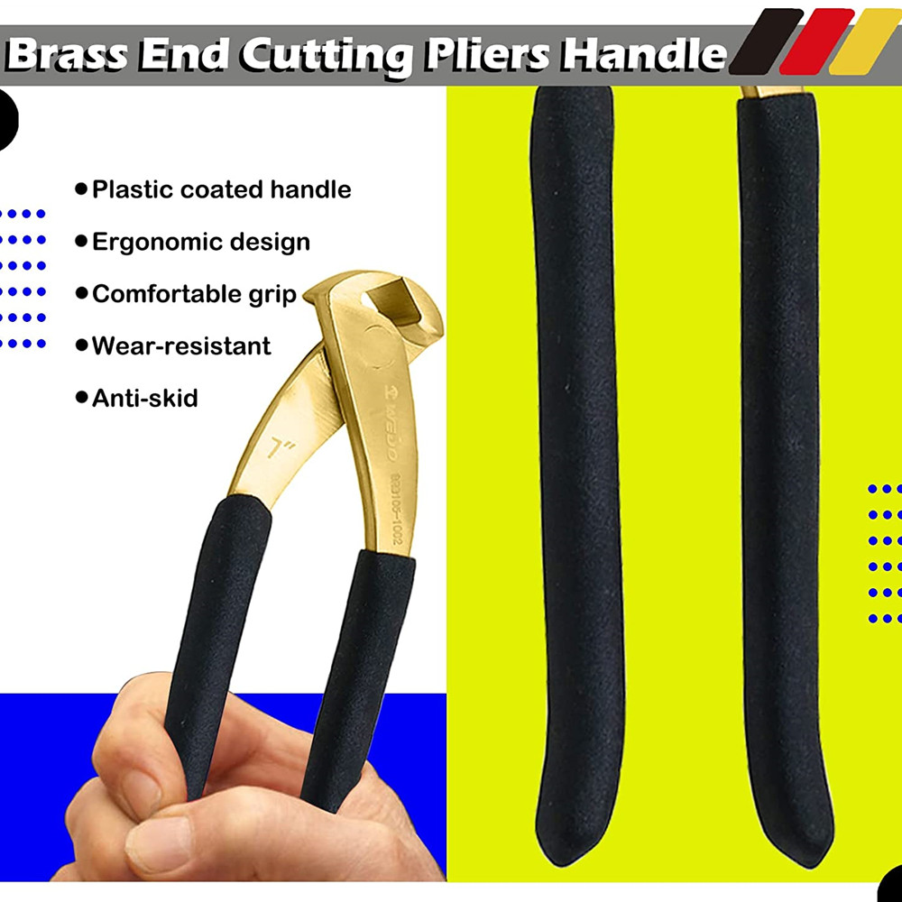 Wedo Brass End Cutting Pliers End Nippers with Non-Slip Handle Sprue Puller curred Head 7 inch