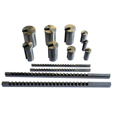 Bolton Tools 12-264-S03 HSS. INCH SIZE KEYWAY BROACHE SET NO.10A