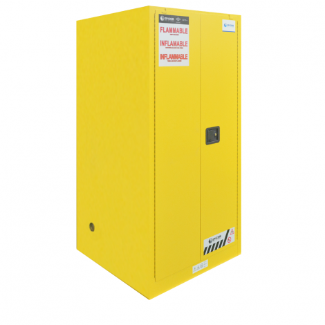 FM Approved 60gal Flammable Cabinet 65x 34x 34" Self-closing Door