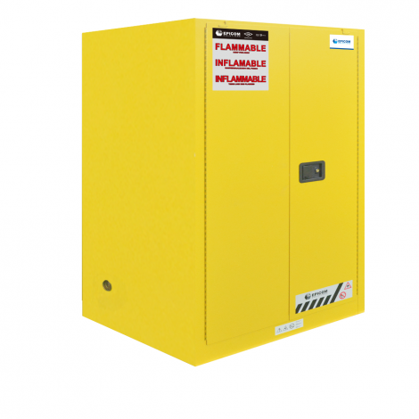 FM Approved 30gal Flammable Cabinet 44x 43x 19" Self-closing Door