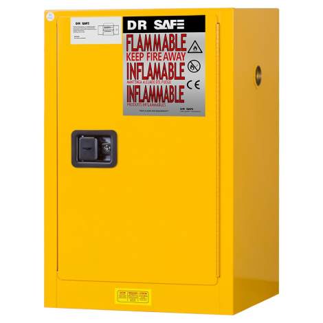 Flammable Cabinet 16 Gallon 44" x 23" x 18"  Self-Closing Door