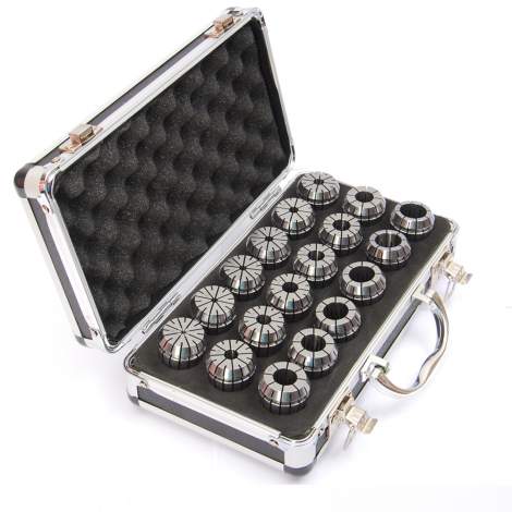 ER32-18PCS(3mm-20mm) Precision Spring Collet  Aluminum alloy box