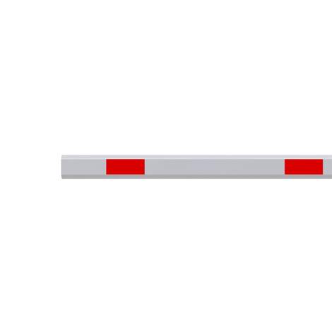 Straight Hollow Aluminum Barrier Arm Operator Grey Red 13Ft