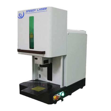 Raycus 20W Small Enclosed Cover Fiber Laser Marking Machine 4.3 x 4.3"