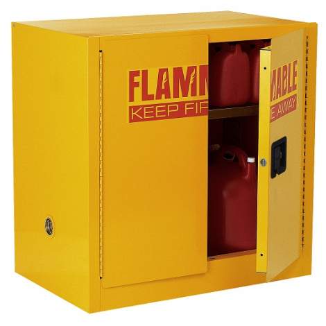 FM Approve, 22 Gallon Flammable Storage Cabinet, Manual Close