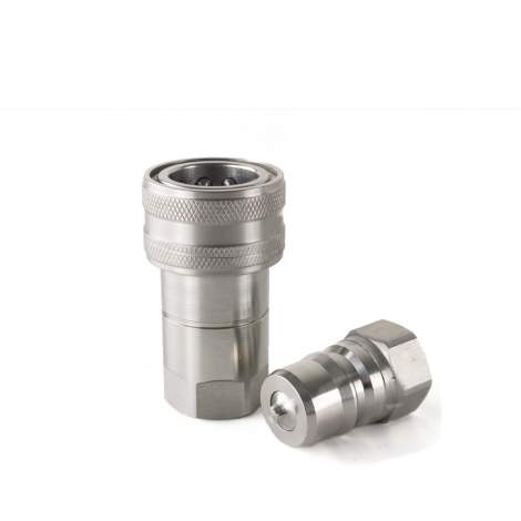 Hydraulic Quick Coupling 316 Stainless Steel 1/2" NPT Quick Connector
