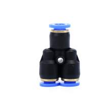 10 Pcs Pneumatic Push to Connect Fitting 5/16'' Tube Y Type Plastic