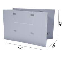 57" x 45" x 42"  Plastic Pallet Pack Container Board