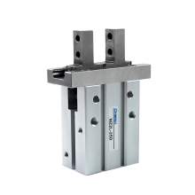 Long Stroke Parallel Linear Guide Air Gripper 25mm Bore Anodized Aluminum Angular Compact Air Gripper Double Acting