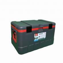 79Qt Grey Ice Chest Cooler Red Inner Box Grey Lid