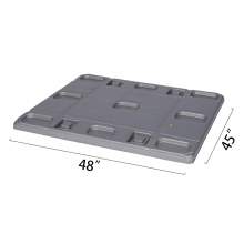 48" x 45" x 1.97"  Plastic Pallet Pack Container Lid