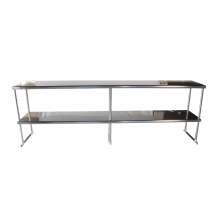 Stainless Steel 430 Double Deck Overshelf - 18" x 96" x 32"