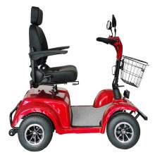 500W Heavy Duty Mobility Scooter  330 LB Load Capacity With Four Wheels  For Adults & Seniors, Red