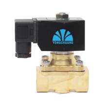 110VAC Brass Direct lifting Diaphragm Solenoid Valve, Normally Closed, 3/4" NPT Pipe Size