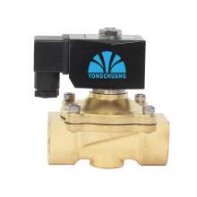 110VAC Brass Direct lifting Diaphragm Solenoid Valve, Normally Closed, 1" NPT Pipe Size