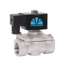 110VAC Stainless steel Direct lifting Diaphragm Solenoid Valve, Normally Closed, 1" NPT Pipe Size