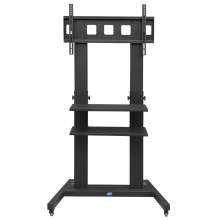 Adjustable Mobile TV Stand TV Cart for 40 to 75in Rolling TV Cart