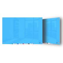 Magnetic Glass Dry Erase Board - 48"x60" - Light Blue