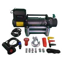 12000 Lb Capacity Steel Cable Car Electric Winch 12 Volt DC Powered
